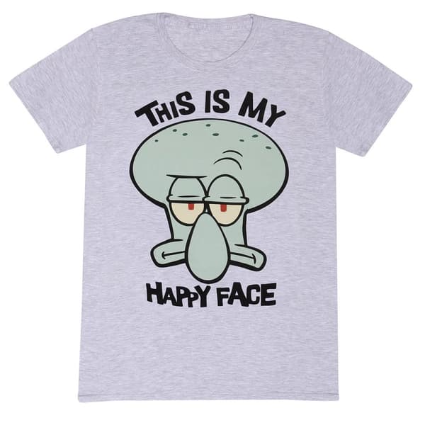 SpongeBob SquarePants Unisex Adult My Happy Face T-Shirt