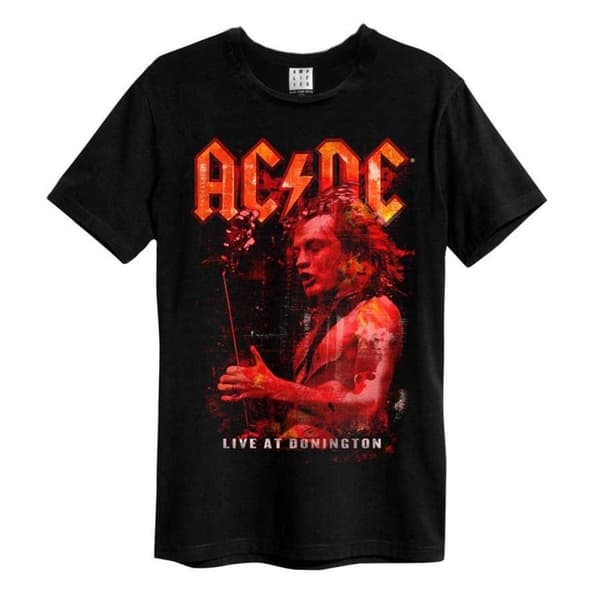 Amplified Unisex Vuxen Live At Donington AC/DC Vintage T-shirt