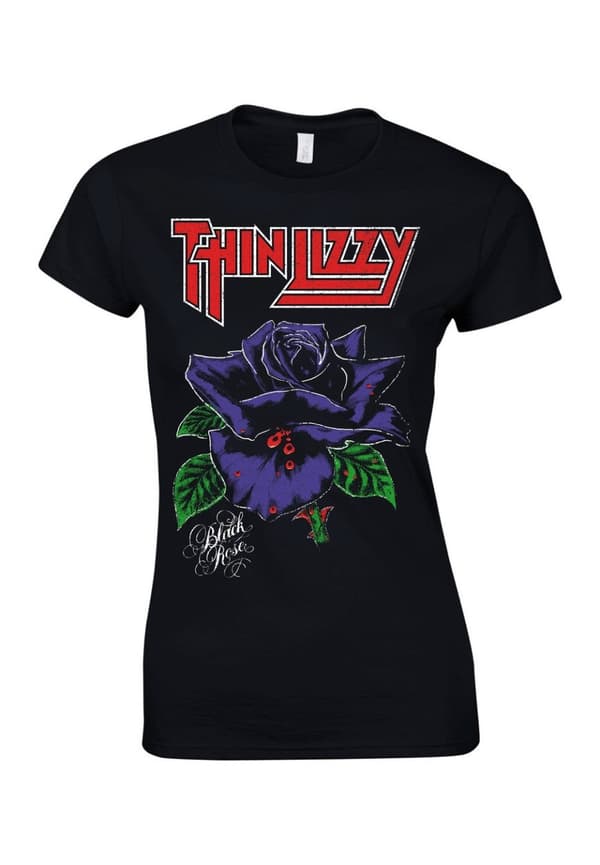 Thin Lizzy Black Rose (lady) Naisten T-Paita