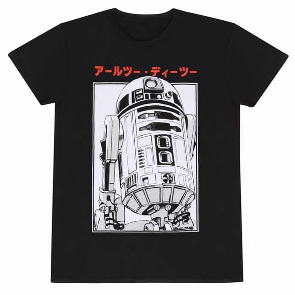 Star Wars Unisex Adult Katakana R2-D2 T-Shirt