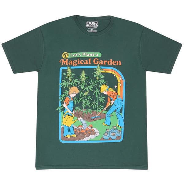 Steven Rhodes Unisex Adult Let´s Plant A Magical Garden T-Shirt