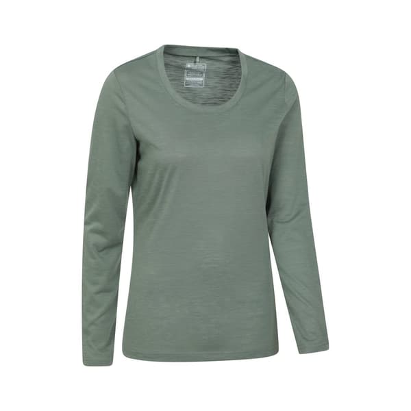 Mountain Warehouse Womens/Ladies Agra Slub Long-Sleeved Top