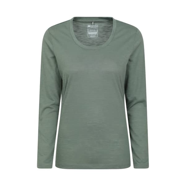 Mountain Warehouse Womens/Ladies Agra Slub Long-Sleeved Top