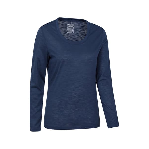 Mountain Warehouse Womens/Ladies Agra Slub Long-Sleeved Top