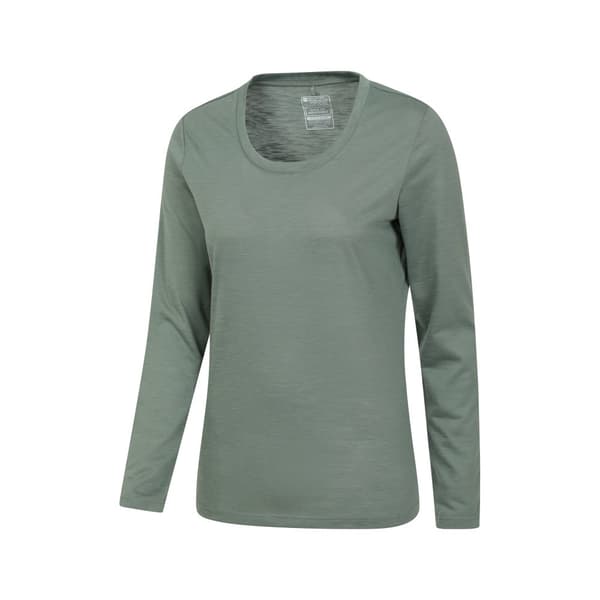 Mountain Warehouse Womens/Ladies Agra Slub Long-Sleeved Top