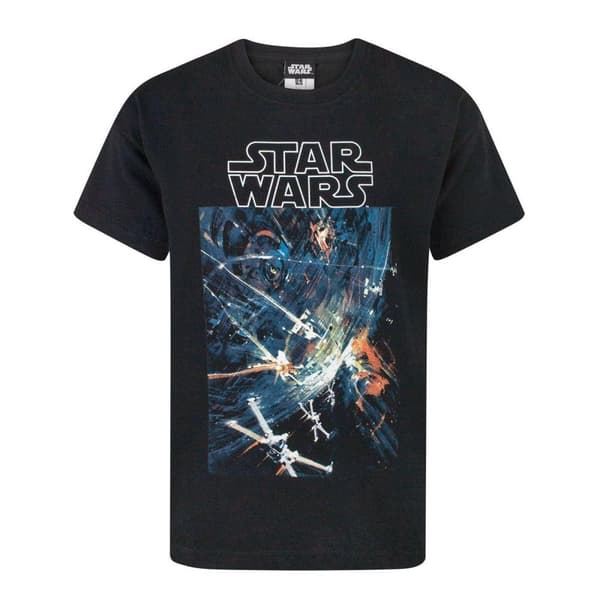 Star Wars Boys Death Star T-Shirt Black 3-4 Years