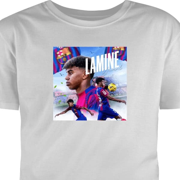 T-shirt för Barn | Klassisk Barn-T-shirt Lamine Yamal Grå 9-11