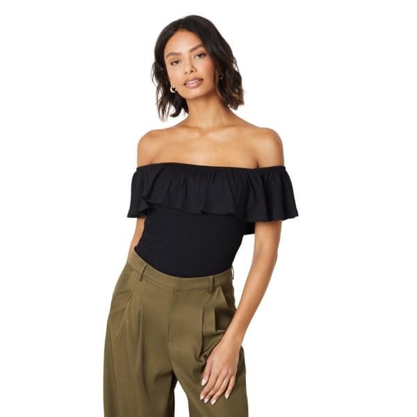 Dorothy Perkins Kvinnor/Damer med kalsonger i Bardot-topp Black L
