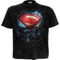 Miniatyrbild 1 av 3: Superman Unisex vuxen Ripped T-Shirt för vuxna