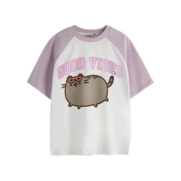 Pusheen Girls Good Vibes Raglan T-Shirt