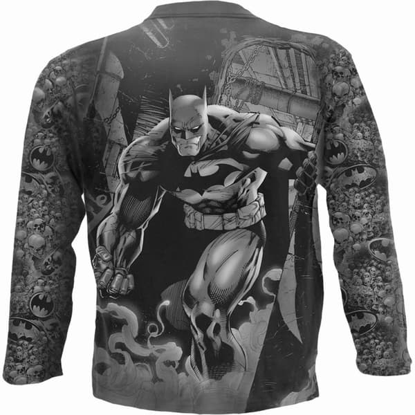 Batman Unisex Adult Vengeance Wrap Long-Sleeved T-Shirt