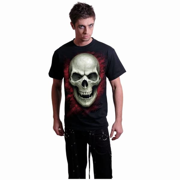 Spiral Direct Unisex Adult Gothic Runes Glow In The Dark T-Shirt