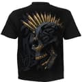 Miniatyrbilde 2 av 3: Spiral Direct Unisex Adult Black Gold Skull T-Shirt