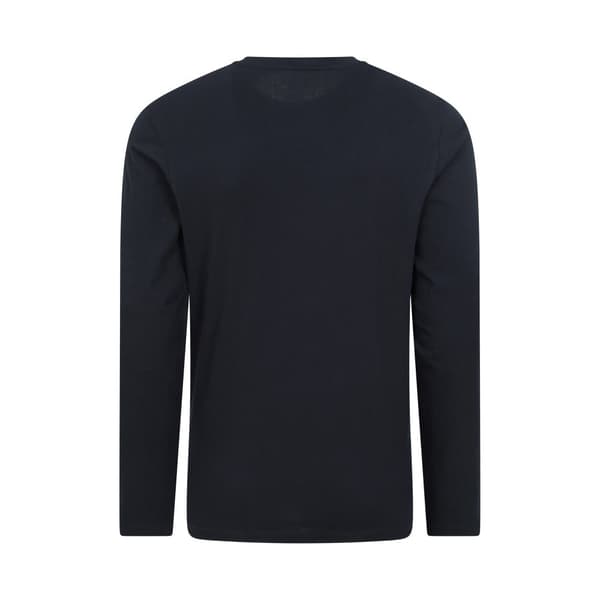 Mountain Warehouse Mens Badge Organic Long-Sleeved Top