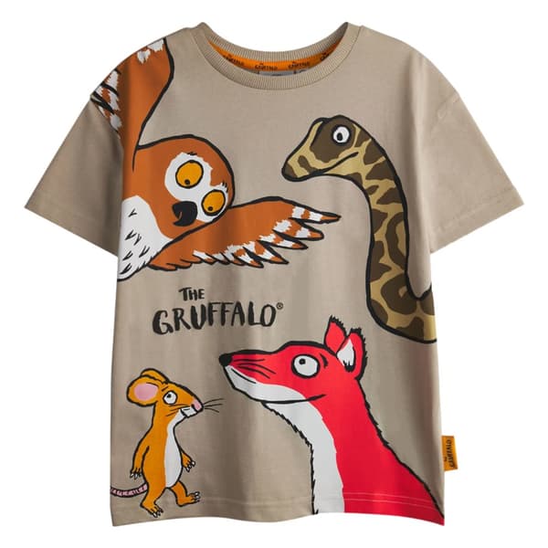 The Gruffalo Boys Characters Short-Sleeved T-Shirt (Pack of 2)