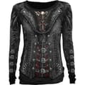 Miniatyrbild 1 av 3: Spiral Direct Dam/Ladies Gothess Wrap Långärmad T-shirt