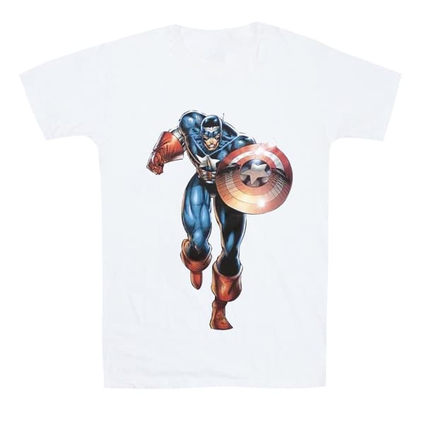Captain America Unisex Adult Running T-Shirt