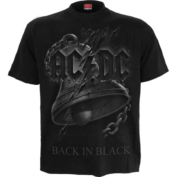 Spiral Direct Unisex Vuxen Back In Black AC/DC Torn T-Shirt