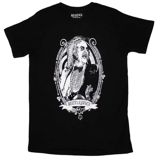 Beetlejuice Unisex Adult Beetle Frame T-Shirt