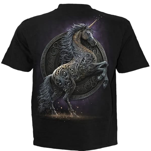Spiral Direct Unisex Adult Celtic Unicorn T-Shirt