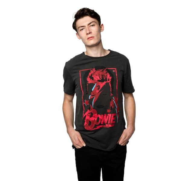Amplified Unisex Adult Aladdin Sane David Bowie T-Shirt