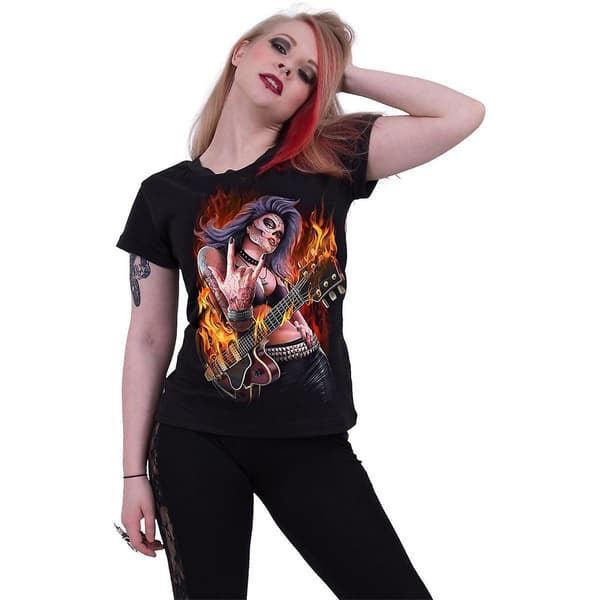 Spiral Direct Womens/Ladies Rocking The Dead Top