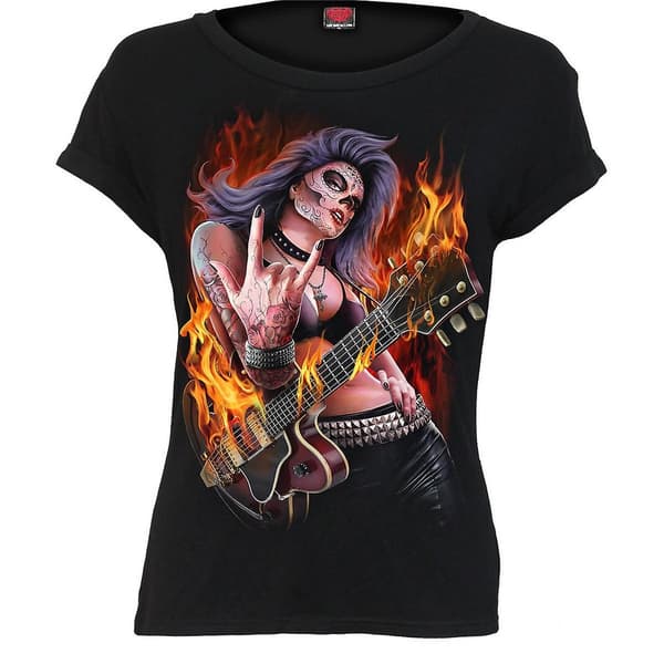 Spiral Direct Womens/Ladies Rocking The Dead Top