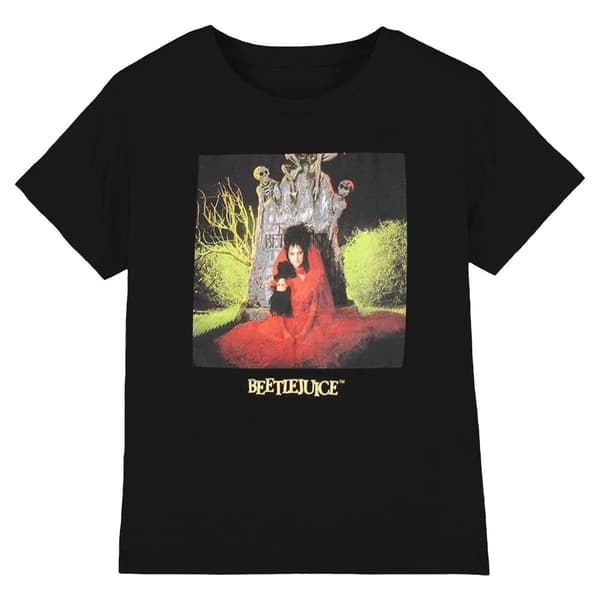 Beetlejuice Unisex Adult Lydia Grave T-Shirt Black XL