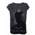 Miniatyrbillede 1 af 2: Spiral Direct Womens/Ladies Shadow Bats Batman Turn Up T-Shirt