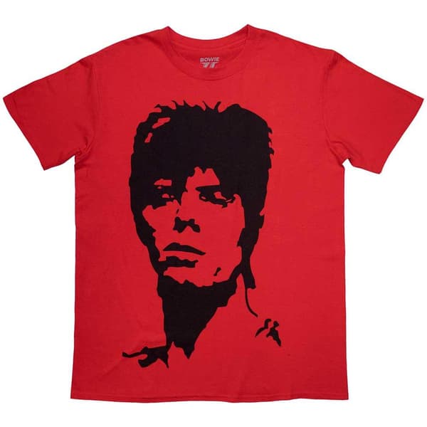 David Bowie Unisex Adult 1973 Monochrome T-Shirt