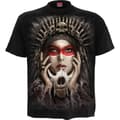 Miniatyrbild 1 av 3: Spiral Direct Unisex T-shirt "Cry Of The Wolf" för vuxna