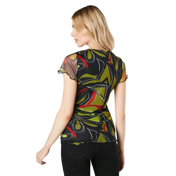 Principles Womens/Ladies Geometric Mesh T-Shirt
