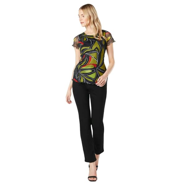 Principles Womens/Ladies Geometric Mesh T-Shirt