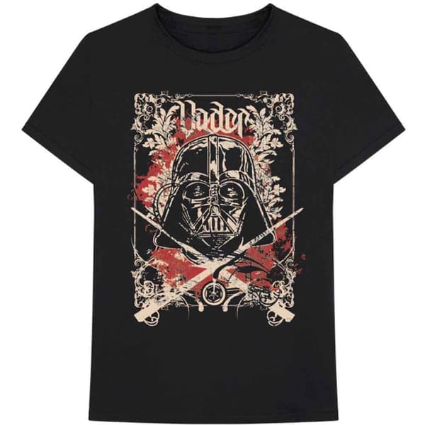 Star Wars Unisex Darth Vader T-Shirt för vuxna Black M