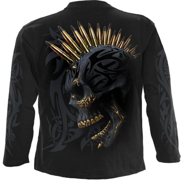 Spiral Direct Unisex Adult Black Gold Long-Sleeved T-Shirt
