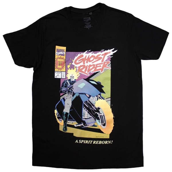 Marvel Comics Unisex Vuxen Ghost Rider Spirit Reborn Comic Cover T-shirt