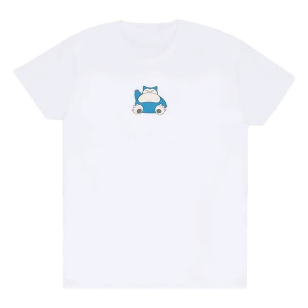 Pokemon Unisex Adult Snorlax Back Print T-Shirt White S