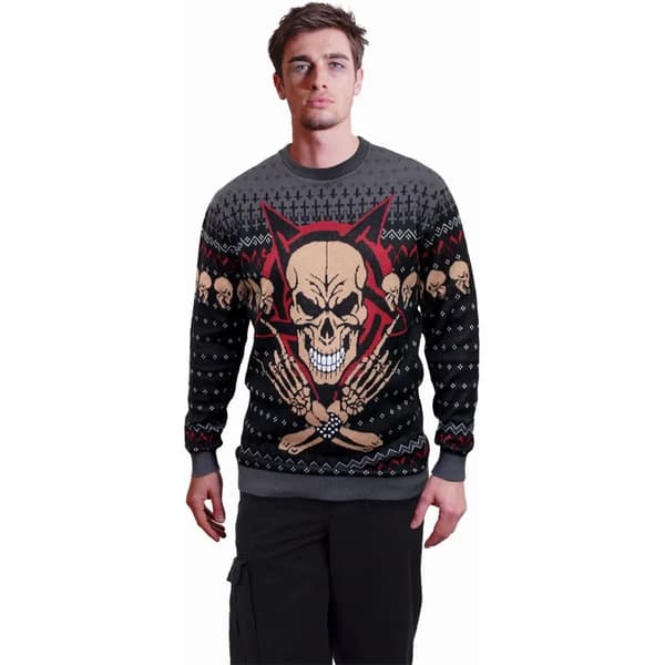 Spiral Direct Unisex Adult Evil Rock Jumper