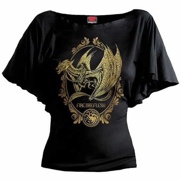 Spiral Direct Dam/Ladies - Filigree House Of The Dragon - Kortärmad T-shirt Black XXL