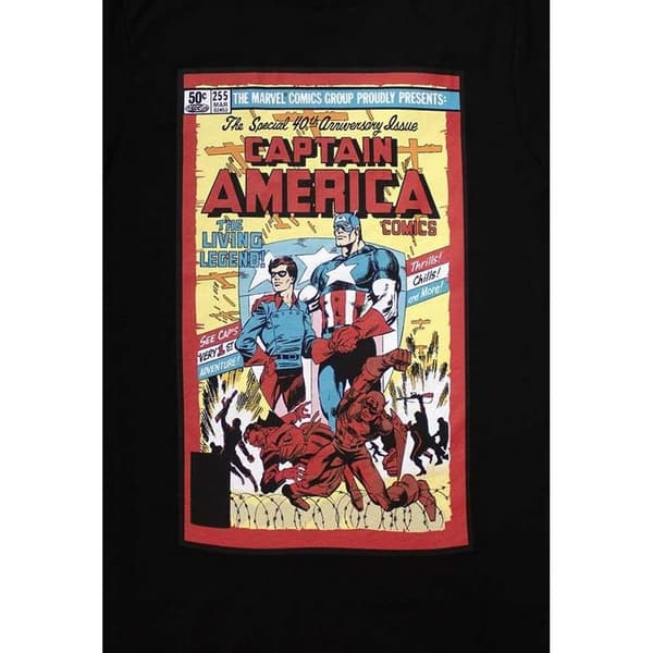 Captain America Unisex Vuxen Living Legend Comic Cover T-shirt