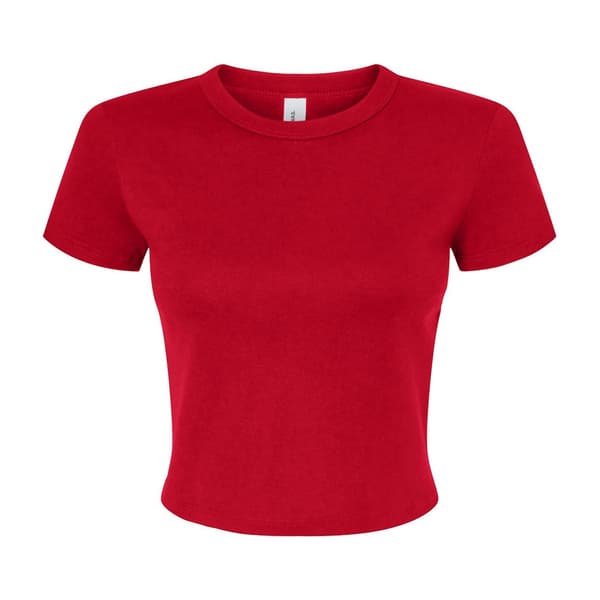 Bella + Canvas Womens/Ladies Micro-Rib Crop Top