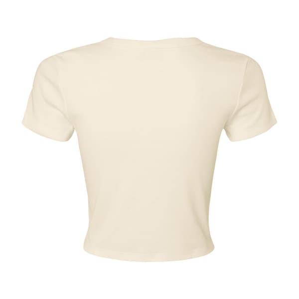Bella + Canvas Womens/Ladies Micro-Rib Crop Top