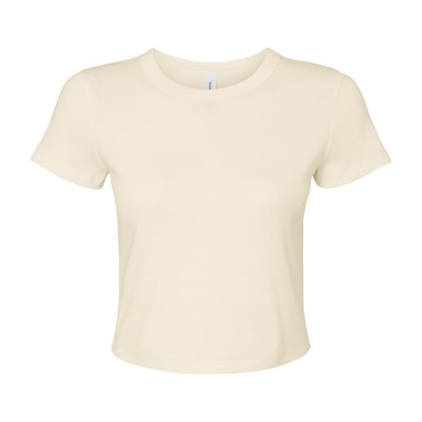 Bella + Canvas Womens/Ladies Micro-Rib Crop Top