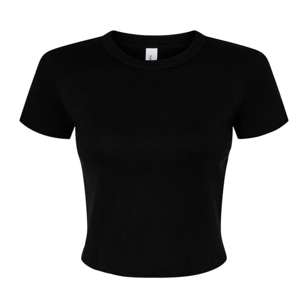 Bella + Canvas Womens/Ladies Micro-Rib Crop Top