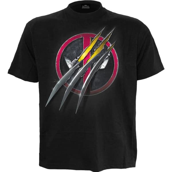 Spiral Direct Unisex Adult Slashed Deadpool T-Shirt