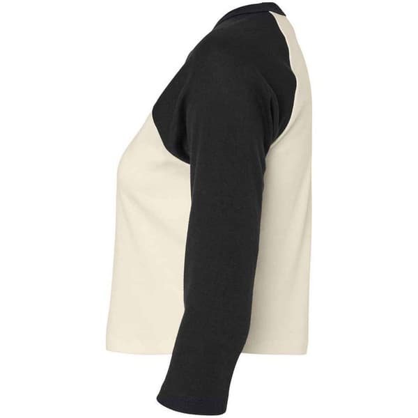 Bella + Canvas T-shirt med 3/4-ärm, Micro-Rib Raglan, dam/dam