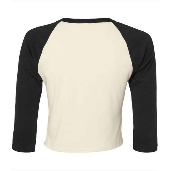 Bella + Canvas T-shirt med 3/4-ärm, Micro-Rib Raglan, dam/dam