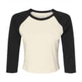 Miniatyrbild 1 av 3: Bella + Canvas T-shirt med 3/4-ärm, Micro-Rib Raglan, dam/dam