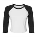 Miniatyrbild 1 av 3: Bella + Canvas T-shirt med 3/4-ärm, Micro-Rib Raglan, dam/dam