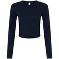 Miniatyrbillede 1 af 3: Bella + Canvas Womens/Ladies Micro-Rib Long-Sleeved T-Shirt